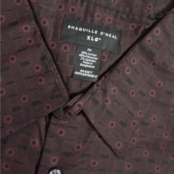 NWT Shaquille O’Neal XLG Men's Patterned Shirt Sz 3XL tall - Picture 3 of 4